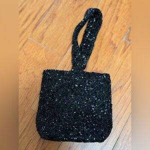 Vintage Beaded MOYNA Bag EUC In Black